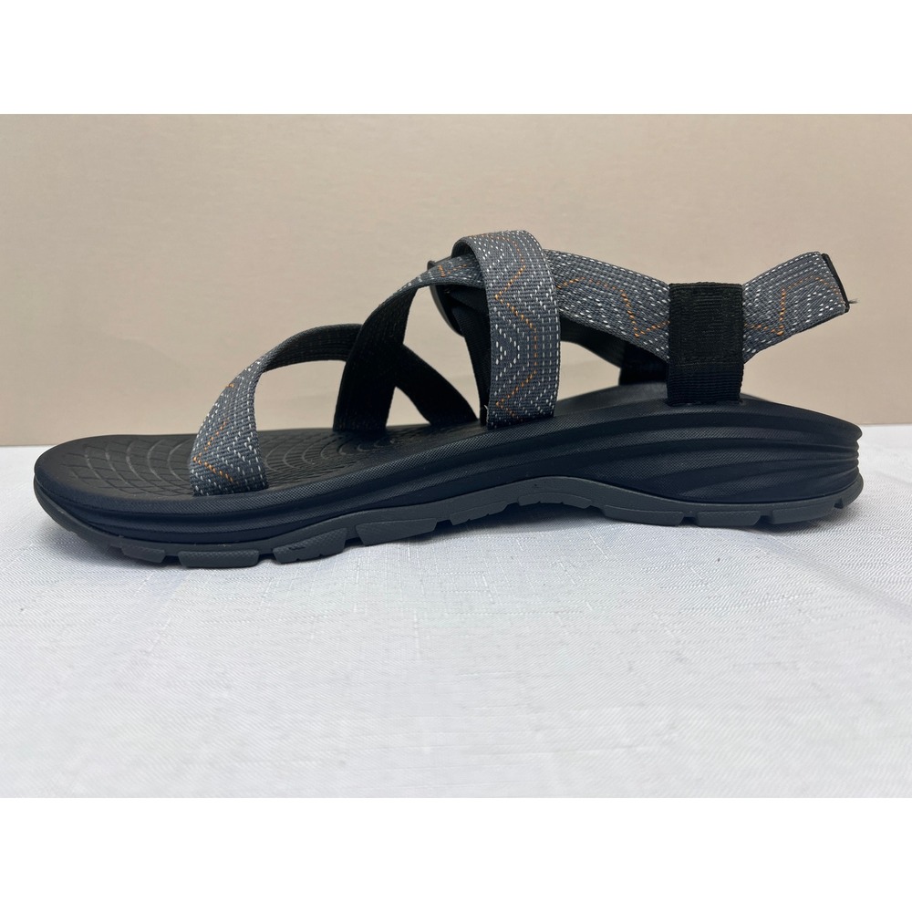 Chaco Z/Cloud Sandals Mens 12 Grey Orange Excellent Hiking Sport Strappy - Picture 4 of 10
